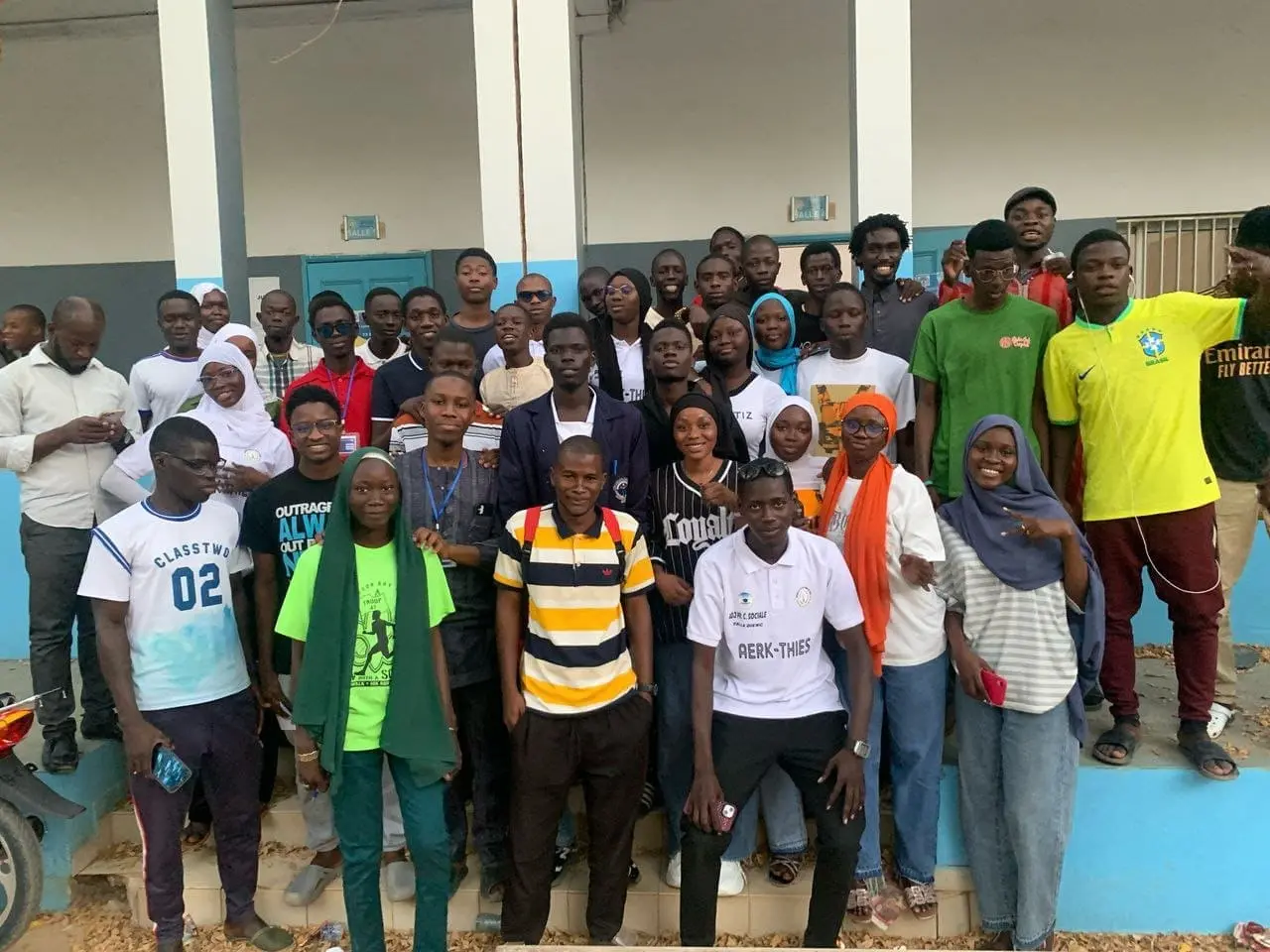 Les membres de l’Amicale des Étudiants Ressortissants de Kaolack, à Thiès